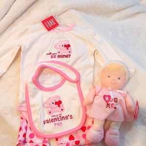 Baby Girl Valentines Day Set